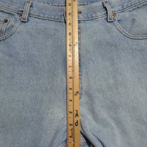 Levis 560 Mens W 36 L 30 Loose Fit Jeans W36‎ L30 Light Wash Distressed Denim - Picture 11 of 15